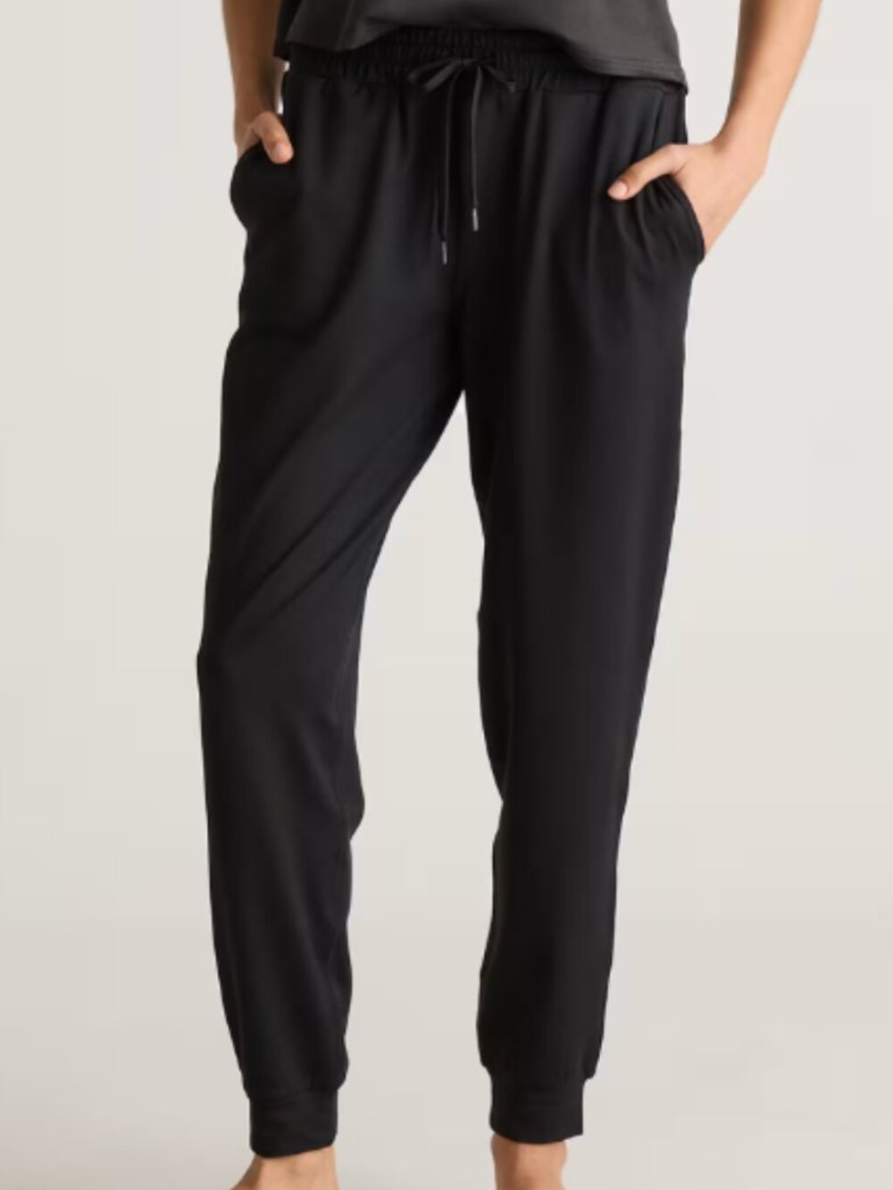 Quince Flowknit Mid-Rise Joggers Black - Large